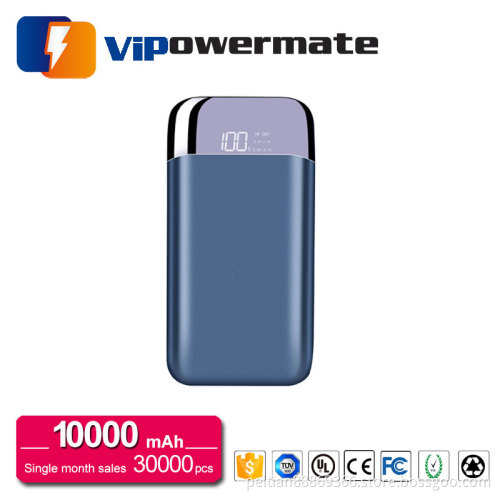 High capacity dual output 10000mah power bank battery charger with type C port